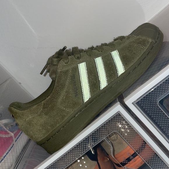 Shoes | Green Shell Toe Adidas | Poshmark